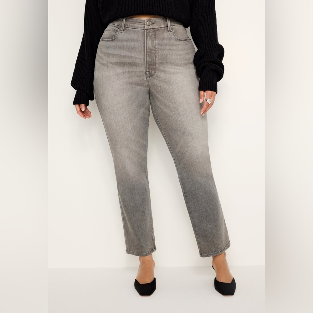 Good American Good Curve Straight Leg Jean | NWT